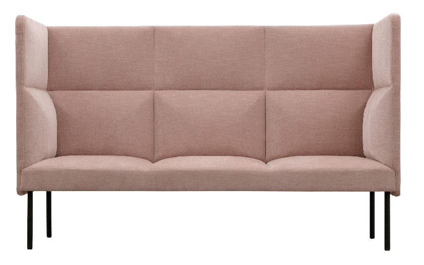 rosa loungesoffa kontorsmöbler